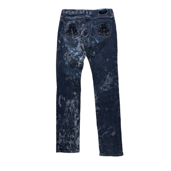 Red Rivet Jeans Black Spots/Gray Bedazzled/Embellished Pockets Women’s Size 9 - Picture 2 of 14